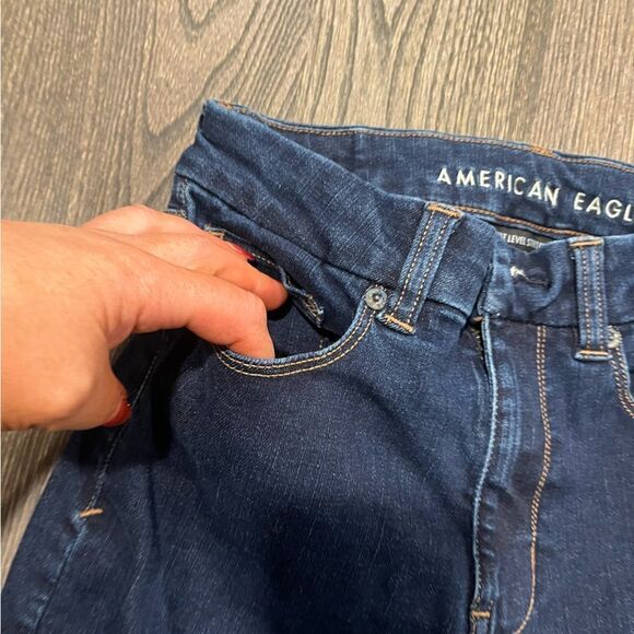 American Eagle Outfitters Womens Blue Nest Lovel Stretch Skinny Jeans Size 2 - Picture 4 of 11